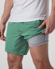 Kore Short Lined 7" | Hedge Green